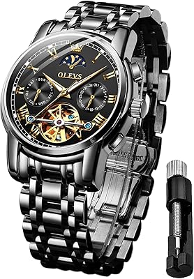 Montres mécaniques automatiques openke pour hommes montre étanche lumineuse de luxe en acier