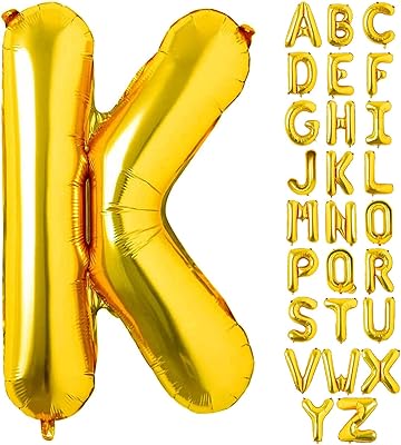 Grands ballons à hélium dorés de 40 pouces avec lettres a à z