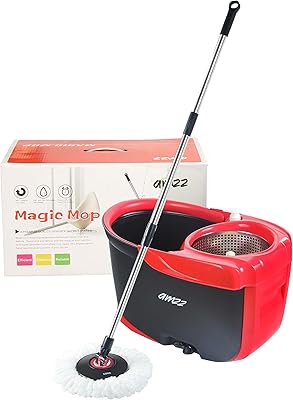 Ensemble de seaux de vadrouille magique ams super sweep : kit de nettoyage