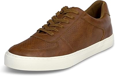 Baskets basses décontractées simples en cuir souple pour hommes, chaussures décontractées pour hommes
