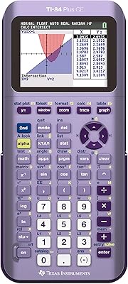 Calculatrice graphique couleur texas instruments ti-84 plus ce, bleu sarcelle (métallique)