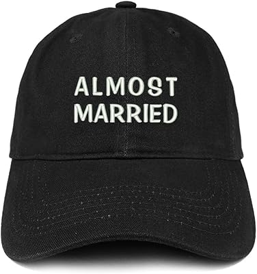 Magasin de vêtements de mode presque mariéschapeau de papa brodé en coton doux