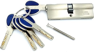 Cylindre de serrure msvila iso9001, 5 clés d'ordinateur avec poignée en caoutchouc, produit
