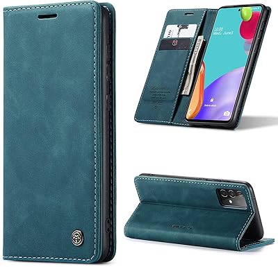 Étui portefeuille à rabat en cuir avec porte-cartes compatible avec le samsung galaxy