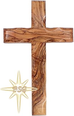 Croix murale, croix de bethléem, 6'' - 16 cm, terre sainte. crucifix