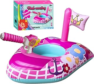 Flotteur de piscine pour tout-petits avec pistolet à eau, jouets de piscine gonflables
