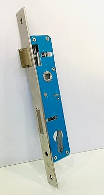 Serrure à mortaise romax pour porte en aluminium, corps de serrure avec plaque