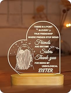 Cadeau d'anniversaire pour amies proches pour femme, cadeau unique pour sœur, petite amie, petit ami, cadeau romantique pour noël, couleurs douces et chaudes 3d, veilleuse led. L'expérience e-commerce réinventée par Diaytar au Sénégal