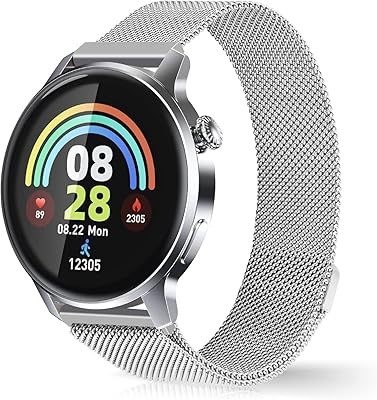 Montre intelligente pour hommes et femmes avec appel téléphonique, montre intelligente de suivi