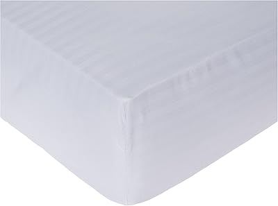 Drap de lit rayé en microfibre ultra douce soft comfort, gris clair, taille