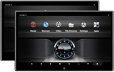 Lecteur vidéo d'appui-tête de voiture anab écran 133 pouces 4k 1080p