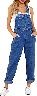 Combinaison décontractée en denim stretch avec jean à poche pour femme