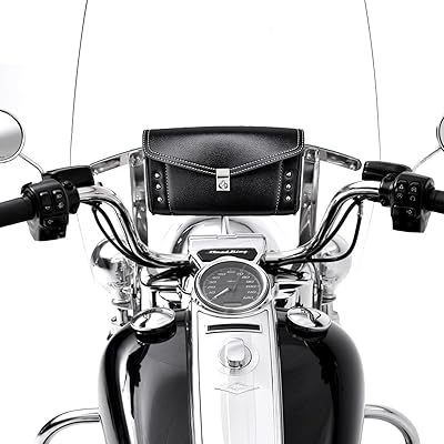 Kimimoto sac de pare-brise avant de voiture design clouté pour road king 1995-2019