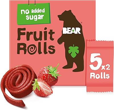 Bear strawberry fruit roll ups snack aux fruits naturels