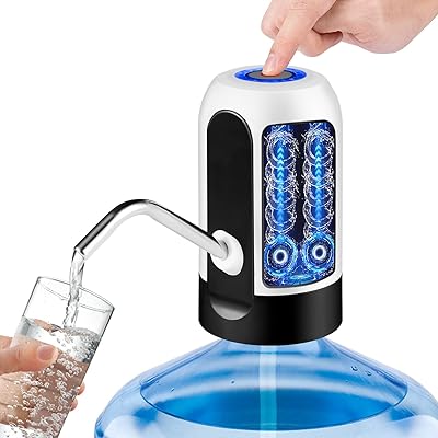 Distributeur d'eau en bouteille de 5 gallons, pompe à pichet d'eau tecvida, pompe