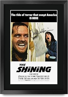 Hwc trading a3 fr the shining movie poster jack nicholson signé cadeau encadré