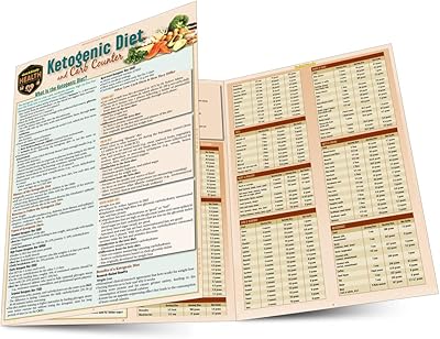 Régime cétogène et compteur de glucides : un guide référence plastifié