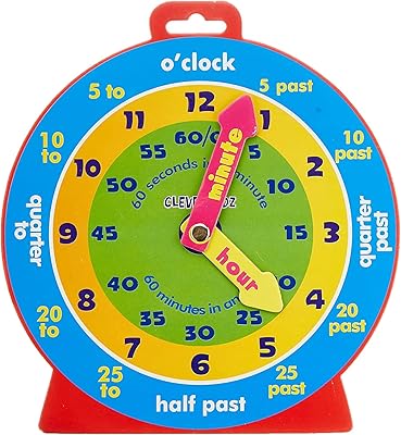Horloge éducative de click mart un modèle d'horloge pour enseigner le temps