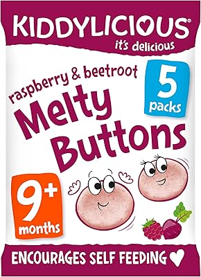 Boutons fondants kiddylicious framboise & betterave - délicieuses collations pour bébés - convient
