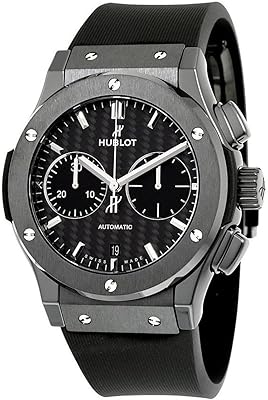 Montre pour homme avec chronographe automatique classic fusion, cadran en fibre de carbone