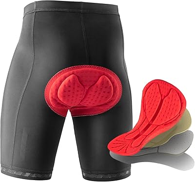 Short de cyclisme vtt rembourré 4d pour homme short de vélo et respirant