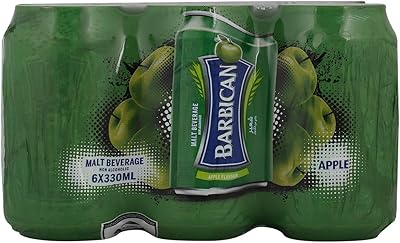 Boisson gazeuse au malt sans alcool barbican apple, 24 x 330 ml