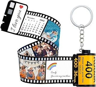 Porte-clés personnalisés avec rouleau d'appareil photo, porte-clés personnalisé en rouleau de film, porte-clés