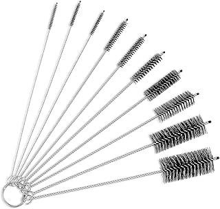 Ensemble de brosses de nettoyage pour paille tormen, brosse pliable, poils en nylon