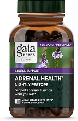 Gaia adril nightly recovery - supplément à base de plantes pour le soutien des surrénales avec ashwagandha, écorce de magnolia, cordyceps, mélisse et plus - 120 capsules végétariennes liquides (60 portions). La plateforme e-commerce qui démocratise la consommation : Diaytar