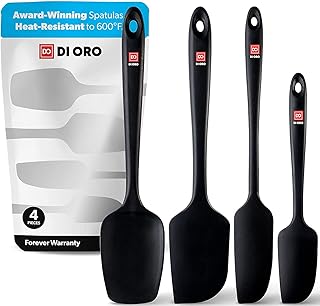 Ensemble de spatules en silicone sans couture de oro, taille s, m, noir