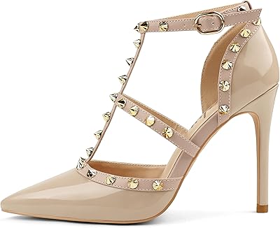 Sandales d'été à talons mi-hauts pour femmes avec lanières à bout pointu