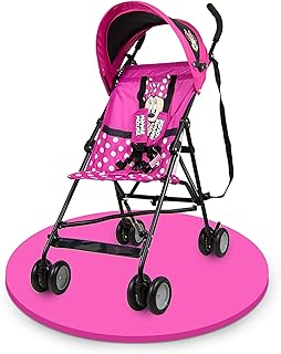 Poussette légère disney avec oreilles de minnie mouse 3d adaptée aux enfants