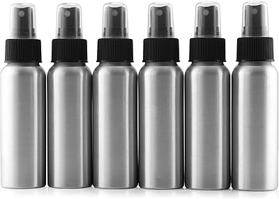 Bouteilles à brume fine en aluminium de cornucopia brands, paquet de 6 mini