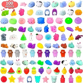 Jouets mochi squishy, ​​paquet de 100, remplissage de panier de pâques pour enfants