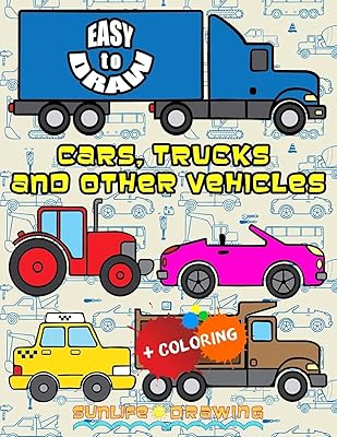 À dessiner des voitures des camions et d'autres véhicules : dessinez