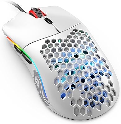Souris de jeu glorious, modèle o, blanc mat