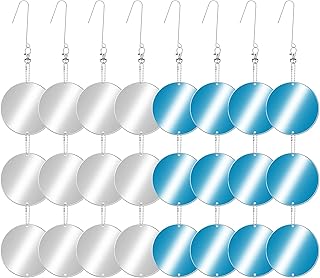 Ensemble de 24 disques effaroucheurs d'oiseaux grands réflecteurs d'oiseaux double face