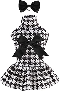 Mignon os col rond velours pied-de-poule chien robe et jupe chiot chat costume avec nœud et corde à cheveux cadeau d'anniversaire cvd04xs. Le meilleur rapport qualité-prix du web sénégalais sur Diaytar