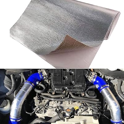 12" x 24" feuille de bouclier thermique en aluminium auto-adhésive matériau réfléchissant la chaleur