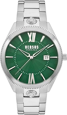 Montre à quartz pour homme en acier inoxydable avec affichage de la date