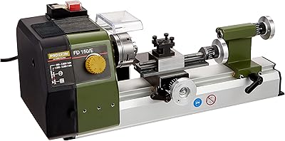 Broxon feindrehmaschine fd 150 e präzise drehbank with 2-stufigem riemenantrieb geschwindigkeitsregelung spindeldrehzahlen