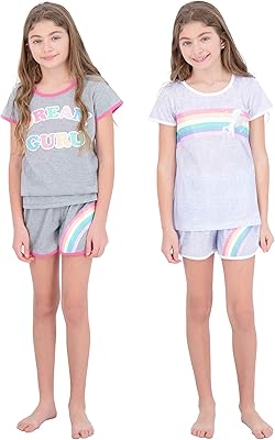 Ensemble pyjama court sleep on it 4 pièces, débardeur et vêtements de nuit