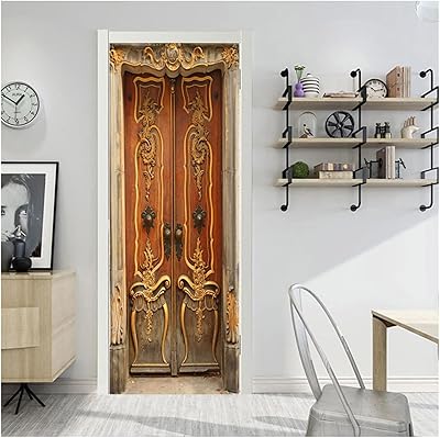 Autocollants de porte auto-adhésifs imperméables pâte de porte chambre à coucher salon porche