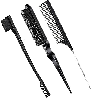 Brosse à cheveux slickback, lot de 3, brosse à cheveux à poils