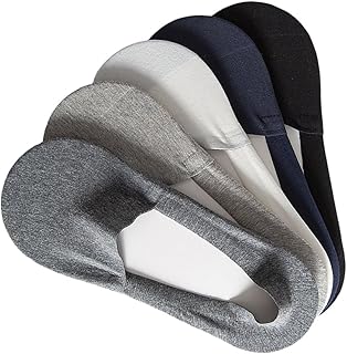 5 paires de chaussettes antidérapantes invisibles en coton pour hommes