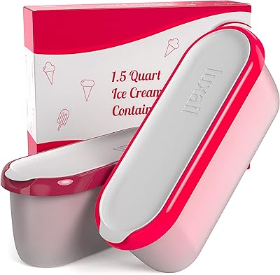 Récipient de stockage de glace et de sirop avec couvercles sans bpa lavable