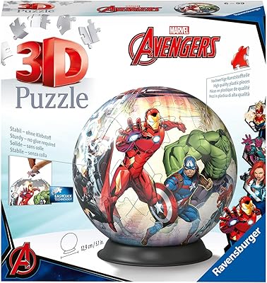 Puzzle 3d raven's burger marvel avengers pour enfants de 6 ans et plus