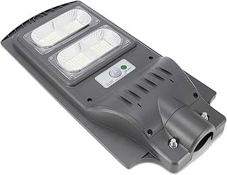 Réverbère gris lampe solaire led étanche haute luminosité pour park plaza