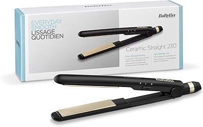 Lisseur à cheveux en céramique babyliss 25 mm, deux températures jusqu'à 230 degrés