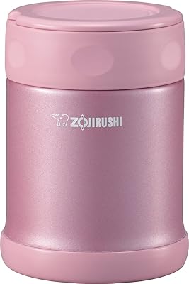 Bocal alimentaire en acier inoxydable zogrushi sw-eae35ab, 11,5 oz, rose